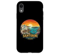 Santorin Îles Grèce Cyclades Coucher de Soleil Vue Coque pour iPhone XR
