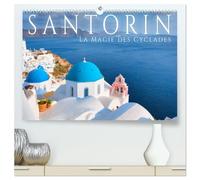 Santorin - La Magie des Cyclades (Calendrier mural 2026 DIN A2 vertical) calendrier de bureau: L'île grecque magique de Santorin