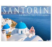 Santorin - La Magie des Cyclades (Calendrier mural 2026 DIN A3 horizontal), CALVENDO calendrier mensuel