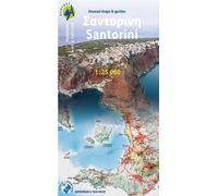 Santorini - 30 itinéraires d'exception, Echelle 1:25 000, Edition bilingue anglais-grec - Collectif - Anavasi - Atlas / carte