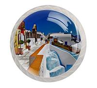 Santorini Caldera Lot de 4 poignées de tiroir avec vis