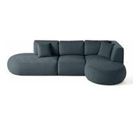 Santorini - canapé modulable d'angle droit - 5 places - en tissu texturé