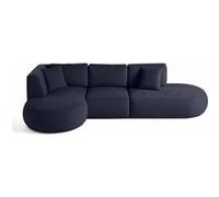 Santorini - canapé modulable d'angle gauche - 5 places - en tissu texturé