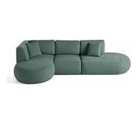 Santorini - canapé modulable d'angle gauche - 5 places - en tissu texturé