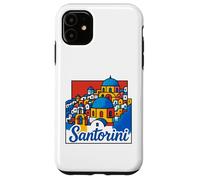 Santorini Island Grèce Beaches Pop Art Souvenir de voyage Coque pour iPhone 11