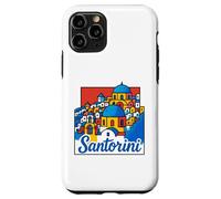 Santorini Island Grèce Beaches Pop Art Souvenir de voyage Coque pour iPhone 11 Pro