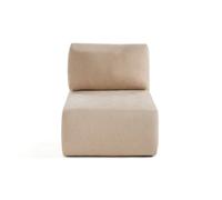 Santorini - module d'assise - en tissu texturé - Beige