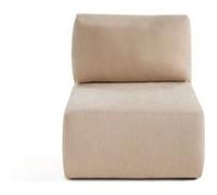 Santorini - module d'assise sans accoudoirs - en tissu texturé - Beige