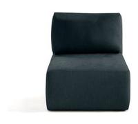 Santorini - module d'assise sans accoudoirs - en tissu texturé - Bleu grisé