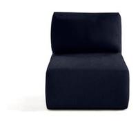 Santorini - module d'assise sans accoudoirs - en tissu texturé - Bleu marine Bleu marine