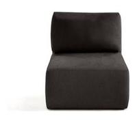 Santorini - module d'assise sans accoudoirs - en tissu texturé - Gris Gris G