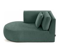 Santorini - module d'assise méridienne gauche - en tissu texturé - Vert