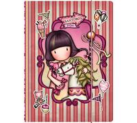 SANTORO- Cahier à Couverture Rigide avec élastique Gorjuss Fairground « Carousel » 24,8 x 9 x 33,4 cm, 812GJ13, Multicolore