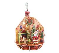 SANTORO Calendrier De L'Avent, calendrier de Noël pop-up en 3D - Deck The Halls - 25 pièces différentes pour chaque jour - Cadeau de compte à rebours de Noël pour enfants et adultes