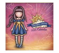 Santoro Gorjuss Calendrier mural 2025 Rayon de lumière - Calendrier de 13 mois du 25 janvier au 26 janvier - Pour les fans de Gorjuss avec de belles images chaque mois - Pour sa sœur, amie, maman,
