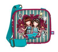 SANTORO- Gorjuss Fairground Mini Sac à bandoulière « Feux d'artifice » 16,5 x 15 x 6,5 cm, 1039GJ11, Bleu