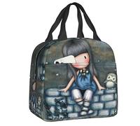 Santoro Gorjuss Star Lunch Box pour femmes, etanche, motif anime, fille, isotherme, pour aliments, pour ecoliers, enfants, etudiants, boites a lunch et sacs fourre-tout
