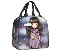 Santoro Gorjuss Star Lunch Box pour femmes, etanche, motif anime, fille, isotherme, pour aliments, pour ecoliers, enfants, etudiants, boites a lunch et sacs fourre-tout
