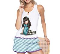 SANTORO LONDON Pyjama Gorjuss Santoro Bretelles Fille Femme, blanc, M, blanc, M