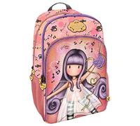 Santoro M522a Sac à dos 3 fermetures éclair pour enfants, saumon, 290 x 450 x 170 mm, Saumon, 290x450x170 mm, Sac à dos 522A