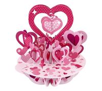 SANTORO Pirouette Carte de vœux pop-up 3D - Amour - Cadeau d'anniversaire pour elle, maman, fille, épouse, petite amie | Carte de remerciement | Carte de Saint-Valentin