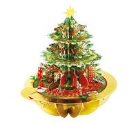 SANTORO Pirouette Carte De Vœux Pop-Up 3D - Sapin de Noël - Pour Enfants, Pour La Famille, Pour Lui, Pour Elle, Noël | Joyeuses Fêtes, Arbre de Noël