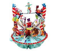 SANTORO Pirouette - Carte de vœux pop-up 3D - Cirque d'anniversaire - Pour garçons et filles