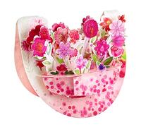 SANTORO Popnrock, Carte De Voeux Pop Up 3D - Bouquet Rose - Pour Elle, Pour Maman, Anniversaire, Fête Des Mères, Saint Valentin