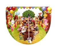 SANTORO Popnrock, Carte De Voeux Pop Up 3D - Carnaval Animal - Pour Enfants, Famille, Anniversaire