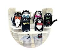 SANTORO Popnrock, Carte De Vœux Pop-Up 3D - Chats Avec Nœuds Papillon - Pour Les Enfants, Elle, Lui | Cadeau D'Anniversaire Pour Les Amoureux Des Chats