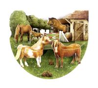 SANTORO Popnrock, Carte De Vœux Pop-Up 3D - Poneys - Pour Elle, Pour Enfants, Filles, Amoureux Des Chevaux, Anniversaire