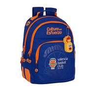 SANTORO SAFTA Sac à dos scolaire Valencia Basket, 320 x 150 x 420 mm, Bleu - orange, 120x50x230 mm, Sac à dos double coins
