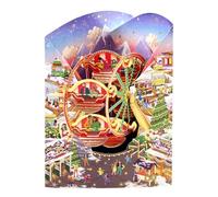 SANTORO Swing Card, Carte De Voeux Pop Up 3D De Noël - Marché De Noël - Pour Enfants, Famille, Festif