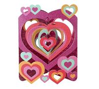 SANTORO Swing Card, Carte De Vœux Pop-Up 3D - Amour - Cadeau d'anniversaire pour elle, maman, fille, épouse, petite amie | Carte de remerciement | Carte de Saint-Valentin