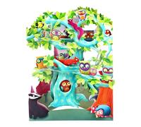 SANTORO Swing Card, Carte De Vœux Pop-Up 3D - Arbre D'Oiseaux Des Bois - Pour Les Enfants, La Famille, Joyeux Anniversaire