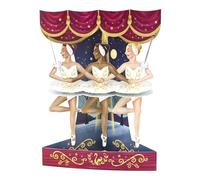 SANTORO Swing Card, Carte De Vœux Pop-Up 3D - Ballet - Cadeaux Pour Elle, Ballerine, Filles, Fille, Maman, Enseignante, Anniversaire, Fête Des Mères, Danseuse
