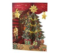 SANTORO Swing Card, Carte De Vœux Pop-Up 3D De Noël - Arbre De Noël - Pour Enfants, Famille, Festif
