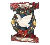 SANTORO Swing Card, Carte De Vœux Pop-Up 3D De Noël - Paix Sur Terre - Pour Lui, Pour Elle, Pour La Famille, Noël, Festif