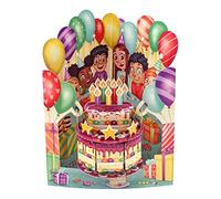 SANTORO Swing Card, Carte De Vœux Pop-Up 3D - Gâteau D'Anniversaire - Pour Les Enfants, Pour Les Filles, Pour Les Garçons, Anniversaire
