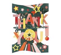 SANTORO Swing Card, Carte De Vœux Pop-Up 3D - Merci - Pour Elle, Lui, Enfants, Anniversaire, Remise Des Diplômes, Carte De Remerciement Pour Enseignant