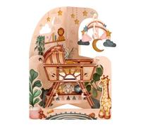 SANTORO Swing Card Carte de vœux pop-up 3D - Nouveau-né - pour les nouveaux parents, bébé fille, bébé garçon