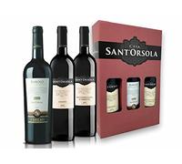Sant'Orsola Barolo DOCG + Chianti DOCG + Montepulciano DOC d'Abruzzo Vin Rouge Italien avec Coffret Cadeau - 3X75 cl