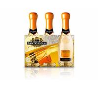 Sant'Orsola Prosecco D.O.C. Extra Dry Millesime Sec Vin Petit Petillant Italien Set de 3 Bouteilles x 20 cl