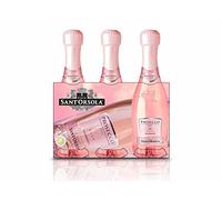 Sant'Orsola Prosecco D.O.C. Rosè Extra Dry Millesime Sec Vin Petit Petillant Italien Set de 3 Bouteilles x 20 cl
