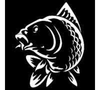 SANTPOT 2 Pièces Autocollant Carpe Autocollant De Voiture Autocollant Mural 22 * 18 Cm