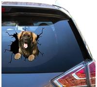 SANTPOT Leonberger Cadeaux Leonberger Autocollant Cool Transparent Packs Autocollants pour Mari Pare-Chocs Véhicule Autocollant
