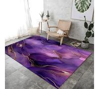 SANTPOT Tapis Rotatif Désert Texture Imprimer Grand Espace Maison Violet Morte - Porte Intérieure De Sol Non GLIP,