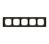SANTRA Cadre 5x IP20 noir/doré 4175-47