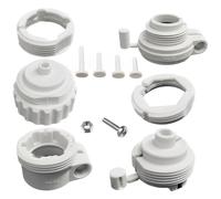 SANTUO Adaptateur de thermostat pour vannes de chauffage RA, RAV, RAVL, Caleffi, Giacomini et M28 x 1,5 pour raccordement de tête thermostatique en plastique gris clair