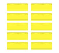 SANTUO Lot de 10 superpositions de lecture en PET jaune pour la dyslexie, aide à la dyslexie pour la dyslexie, le TDAH, le syndrome d'Irlens pour soulager le stress visuel
